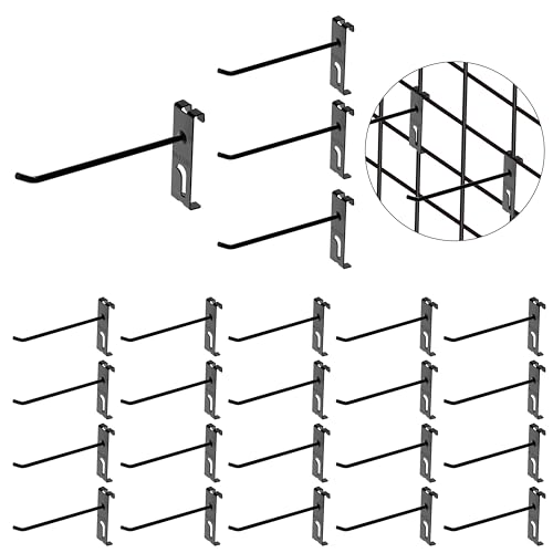 24 Durable Double Gridwall Hooks - 6 Inch