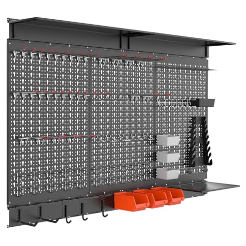 WALMANN 113PCS Modular Pegboard Organizer Kit