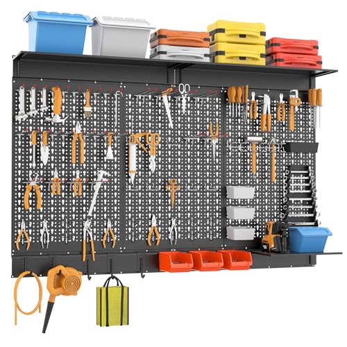 WALMANN 113PCS Modular Pegboard Organizer Kit