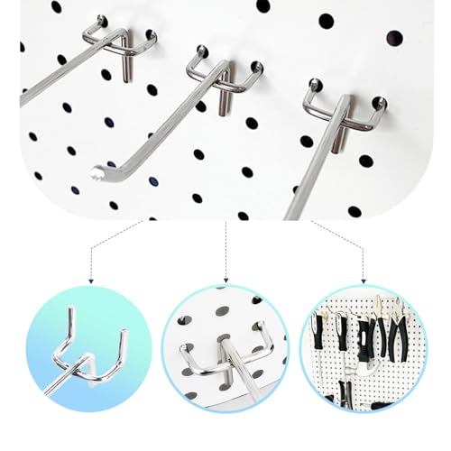 40-Piece Stainless Steel Pegboard Hook Set