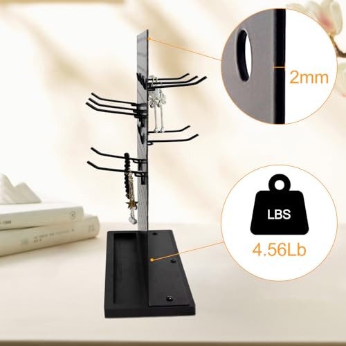 Metal Pegboard Display Stand with 12 Hooks