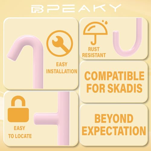 Pink Pegboard Hooks for IKEA Skadis - 16 Pack