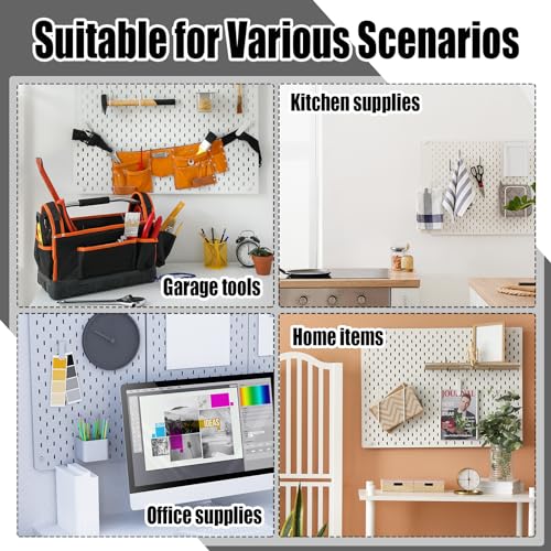 GlikCeil 12 Pcs Waterproof Pegboard Hooks Set