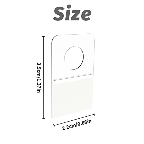 1000pcs Clear Self-Adhesive Hang Tabs Hooks