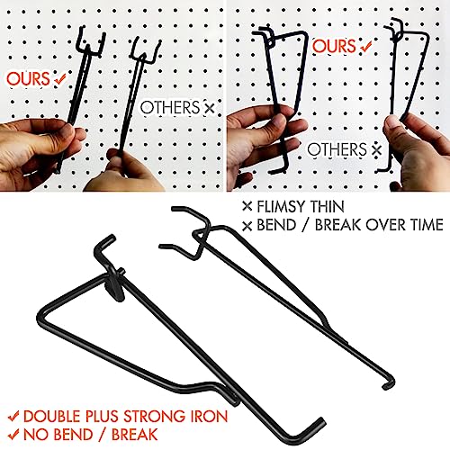 G.CORE 10-Pack 6" Pegboard Shelf Hooks