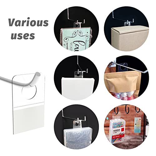 1000pcs Clear Self-Adhesive Hang Tabs Hooks