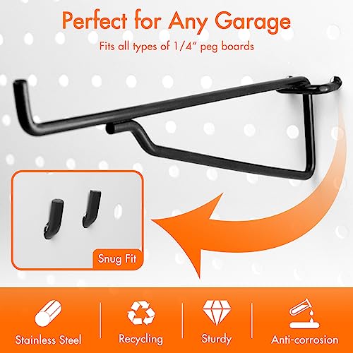 G.CORE 10-Pack 6" Pegboard Shelf Hooks