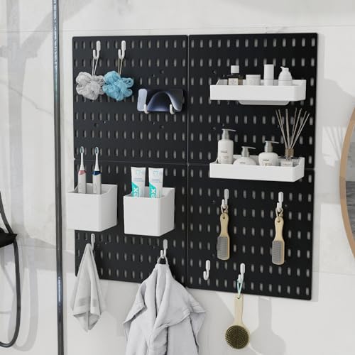 Nafenai Black Pegboard Organizer Kit - 2 Pieces