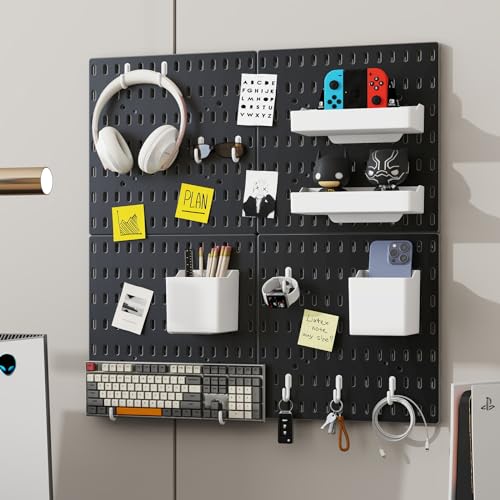 Nafenai Black Pegboard Organizer Kit - 2 Pieces