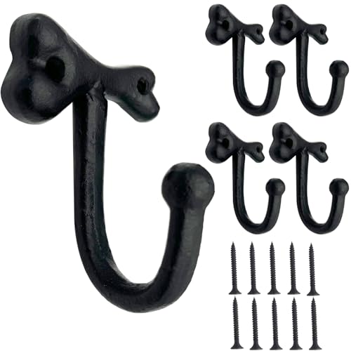Heavy Duty Cast Iron Dog Bone Wall Hooks