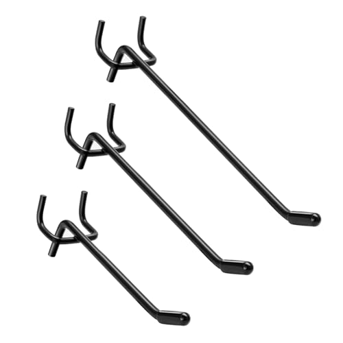 CICICO Black Pegboard Hooks - 30 Pack, Various Sizes