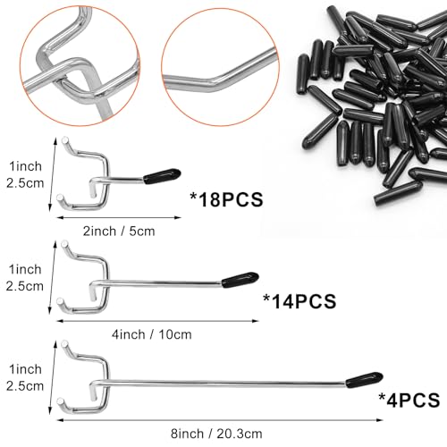 Scartink Pegboard Hooks Organizer Kit - 36 Pack
