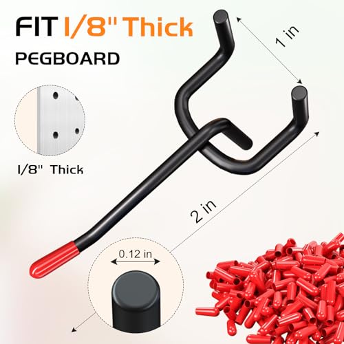 Onsski 50-Pack Pegboard Hooks for Tool Organization