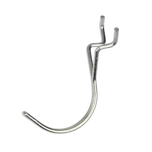 50-Pack 1.5in Zinc Plated Pegboard J-Hooks