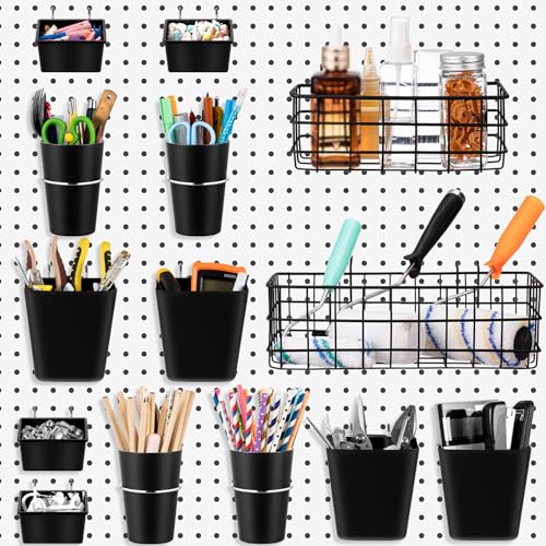 14-Piece Pegboard Organizer Accessories Kit