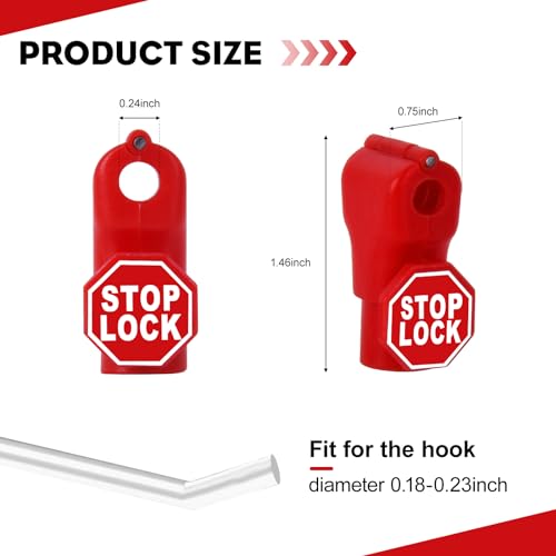 YeeBeny 6mm Plastic Peg Hook Security Locks