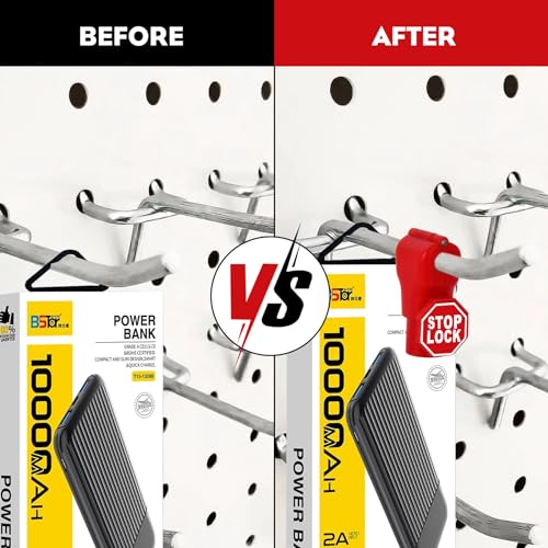 YeeBeny 6mm Plastic Peg Hook Security Locks