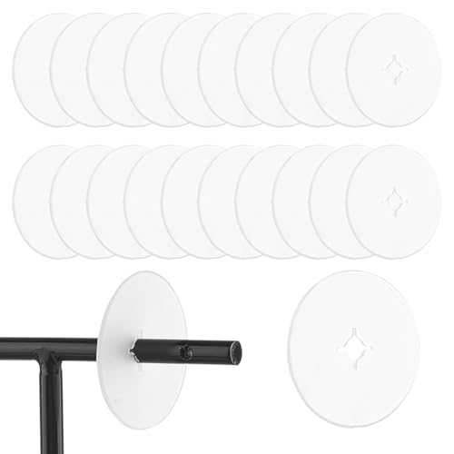200 Pack Clear Peg Hook Stoppers - 1" Clips