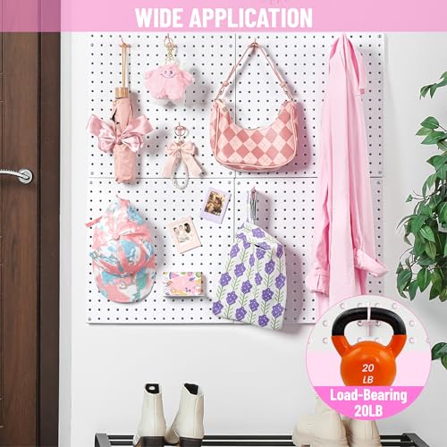 Pink Pegboard Hooks 2 Inch - 50 Pack