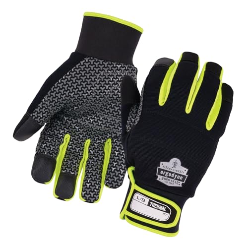 Insulated Freezer Gloves with Grip Palm & Touch Screen