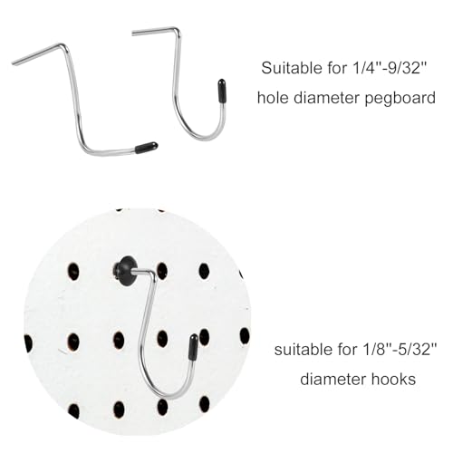 180pcs Pegboard Hook Locks for Secure Organizer