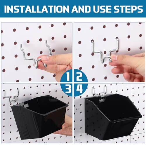 Suzile 6-Piece Pegboard Organizer Set – Black