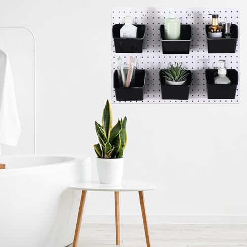 Suzile 6-Piece Pegboard Organizer Set – Black