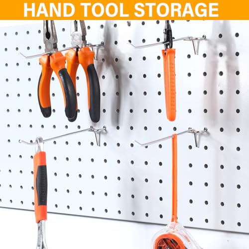 100 Pcs Stainless Steel Pegboard Hooks - 6 Inch