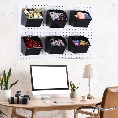 Suzile 6-Piece Pegboard Organizer Set – Black