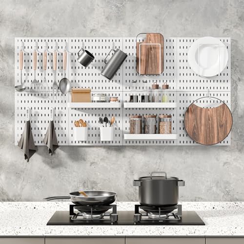 MULSAME Wall Mounted Pegboard Storage Kit