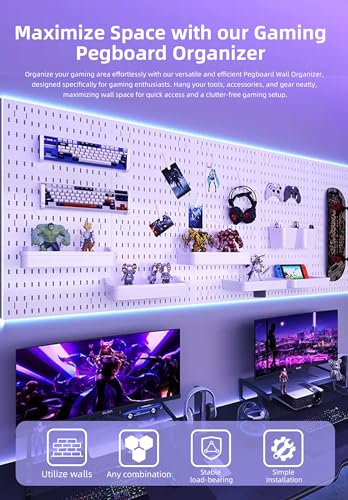 Zestify Versatile Black Pegboard Organization Kit