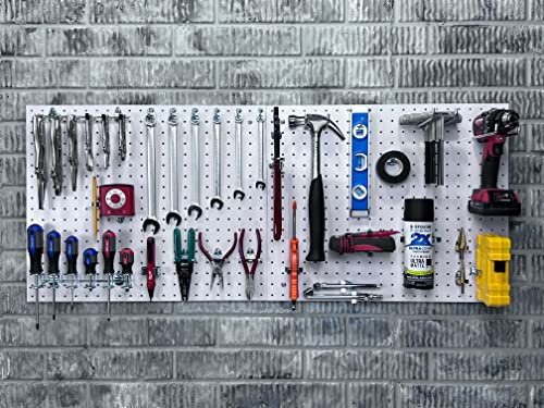 Triton Polypropylene Pegboards, 22"x18", White (2-Pack)
