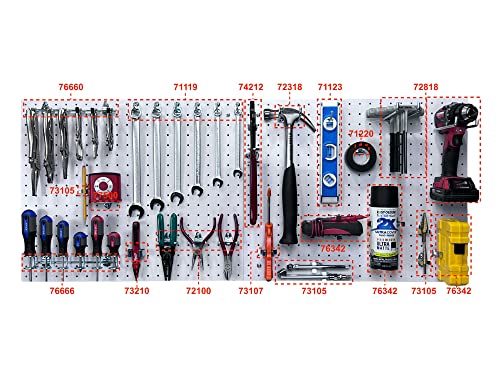 Triton Polypropylene Pegboards, 22"x18", White (2-Pack)