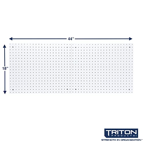 Triton Polypropylene Pegboards, 22"x18", White (2-Pack)