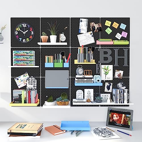 4 Pack Heavy-Duty Metal Pegboard Wall Organizer