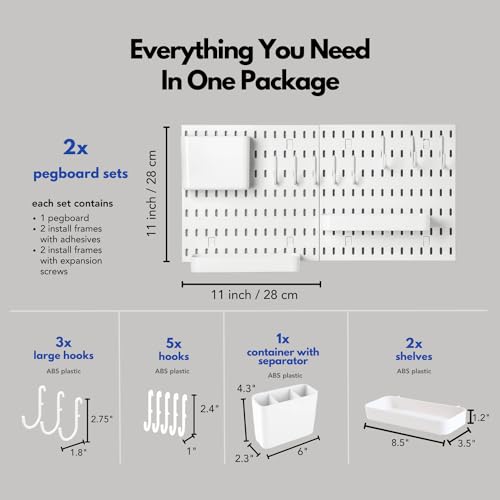 Modular Pegboard Kit for Organized Storage Solutions