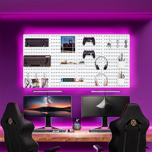 RIVTUN Pegboard Organizer Kit with 20 Accessories