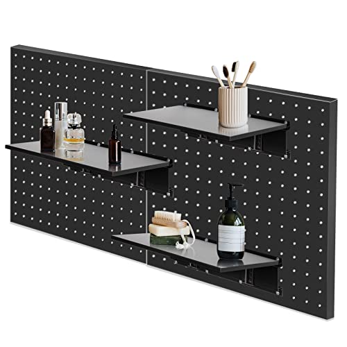 TIDIHAUSE 4-Pack Black 10x10 Inch Pegboard Kits