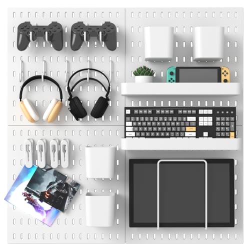 MULSAME Wall Mounted Pegboard Organizer Kit