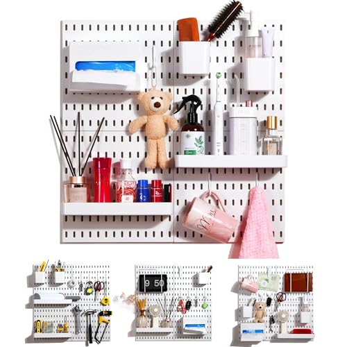 Zoeynex Modular Pegboard Organizer Kit with Accessories