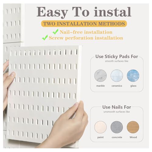 Zoeynex Modular Pegboard Organizer Kit with Accessories