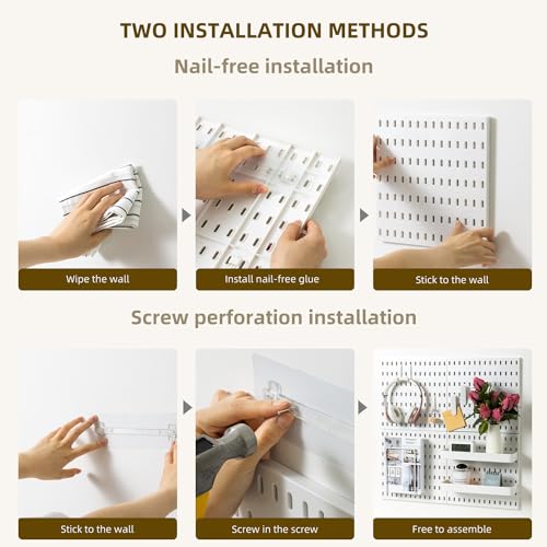 VUSIGN Modular Pegboard Organizer Kit with Accessories