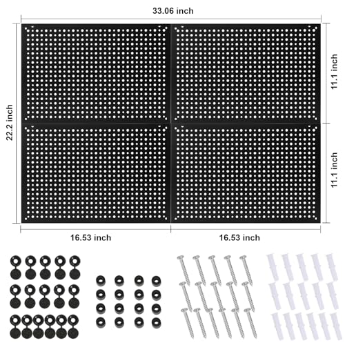 Heavy Duty Steel Pegboard Panels for Garage Organization