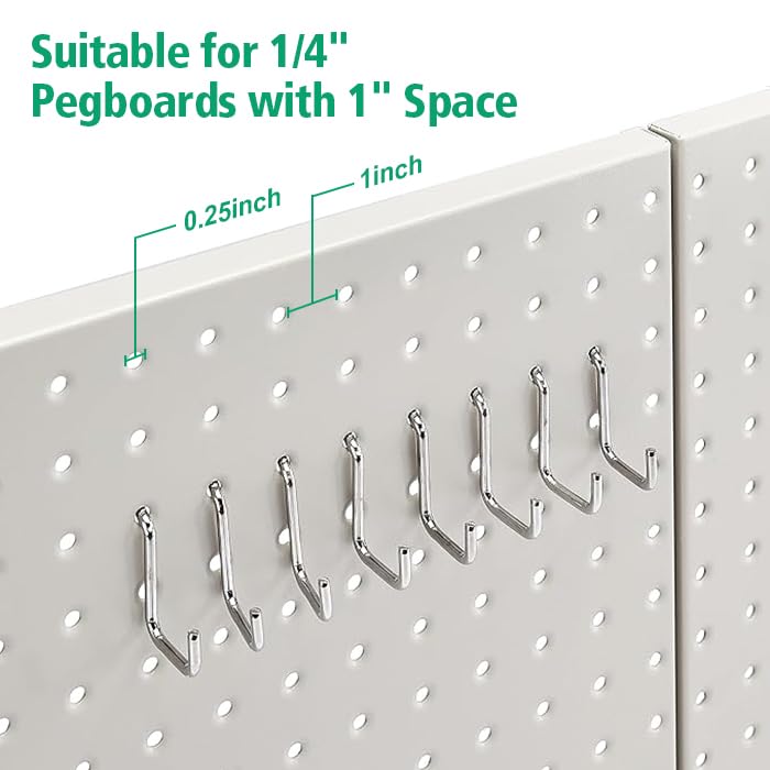 Metal Pegboard Kit - Rust and Scratch Resistant