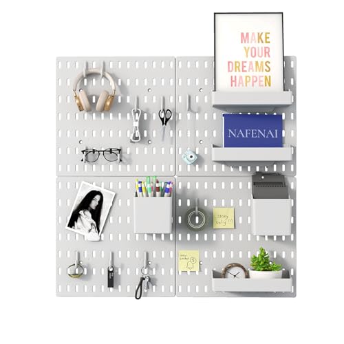 Nafenai Modular Pegboard Organizer Kit with Accessories
