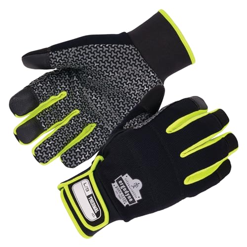 Insulated Freezer Gloves with Grip Palm & Touch Screen