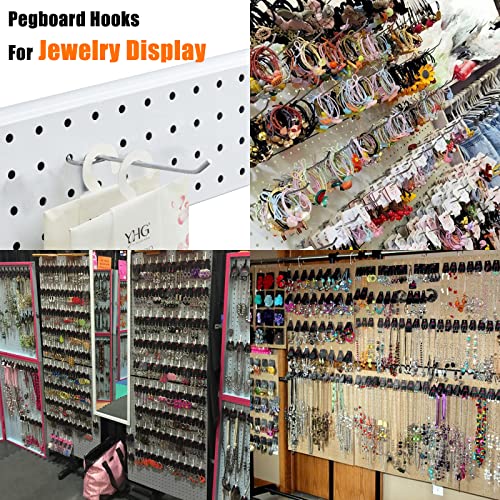 Scartink Pegboard Hooks Pegboard Accessories,4 inch,Pegboard Organizer Kit for Garage Organization,Tool Storage, 25 Pack