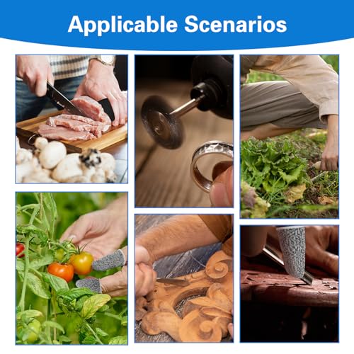 24Pcs Cut Resistant Finger Gloves for Garden, Kitchen