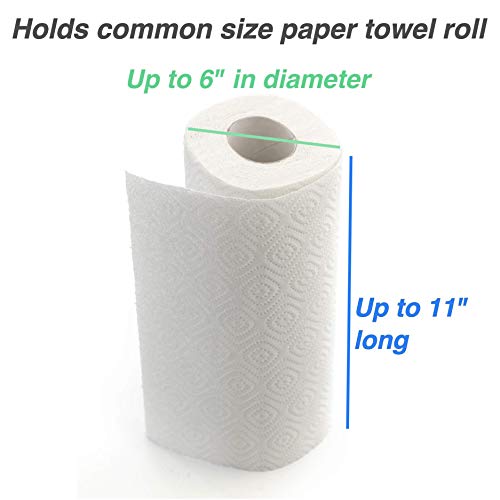 RightArrange One-Handed Tear Pegboard Paper Towel Holder - Stainless Steel - Hooks to Any Peg Board - Pegboard Organization Accessory for Tool Shed, Garage, Workbench, Kitchen, Laundry or Craft Room