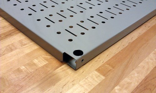 Wall Control Pegboard 16in x 32in Horizontal White Metal Pegboard Tool Board Panel